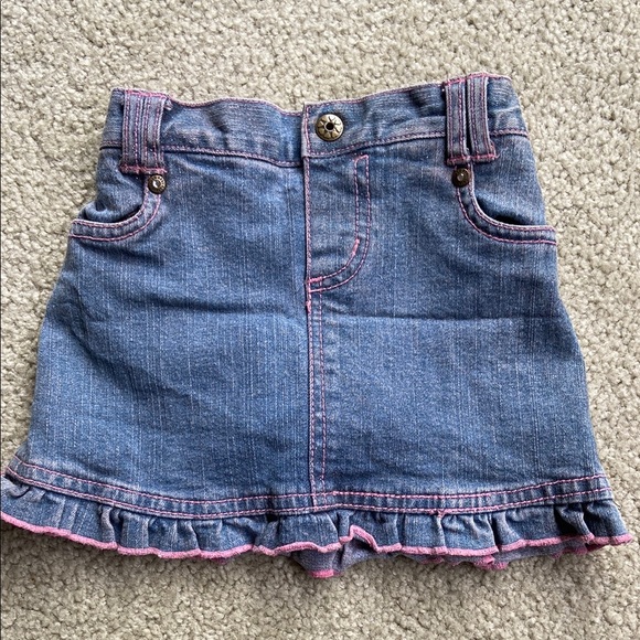 The Children's Place Other - 🪷The Children's Place Blue and Pink Ruffle Skirt 12 M